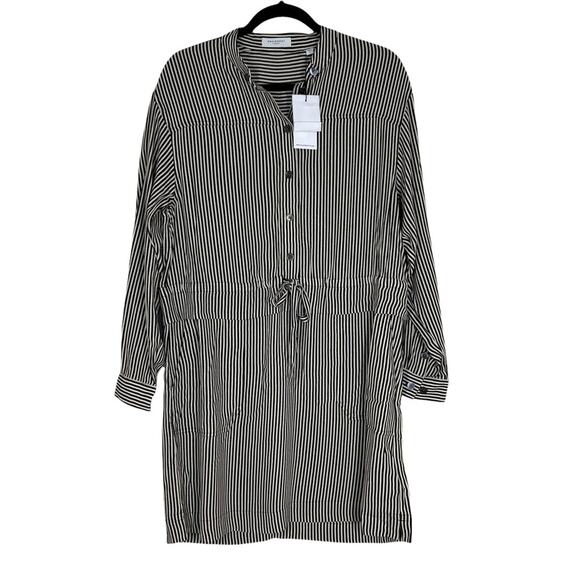 NWT New Equipment Lizza Long Sleeve Drawstring Dress Size 6 - Picture 8 of 14